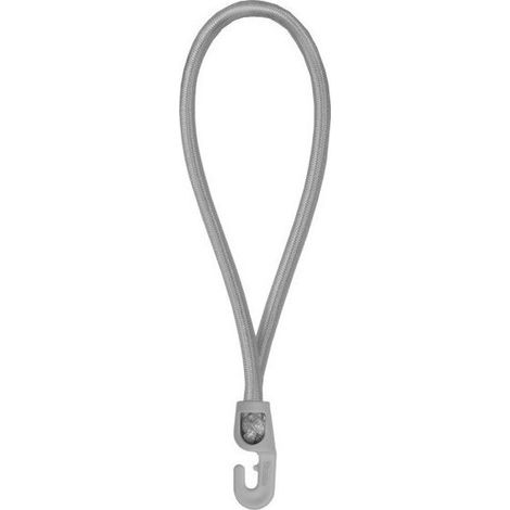 Tendeurs boucle élastique gris 40cm ø 4mm avec 1 crochet PVC (lot de 25 pièces) (1/2)