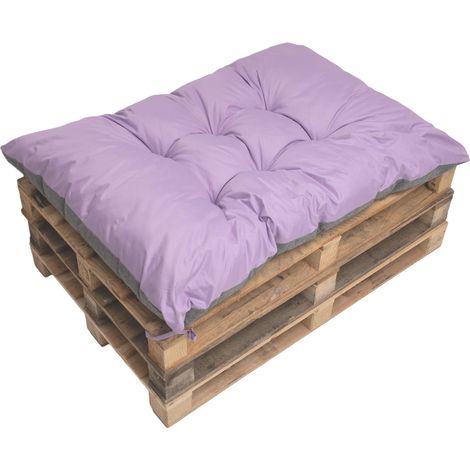 Coussin de palette 120x80cm, coussins de banc Violet, coussin de palette, coussin de jardin, coussin extérieur/intérieur, coussins de canapé