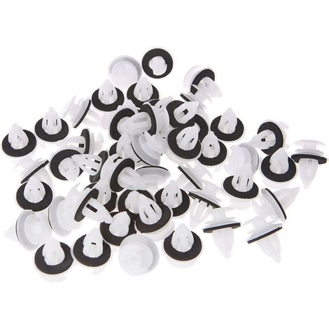 50Pcs Clips De Panneau De Porte De Voiture avec Bague D'étanchéité pour E34 E36 E38 E39 E46 M3 M5 Z3 X5