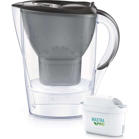 Brita - Filterkanne Marella Cool Memo, Volumen 2,4 l, 3x Filter Maxtra Pro, Graphit 1052796