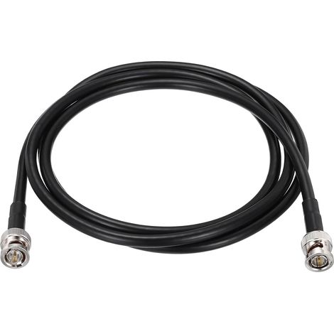 5FT Câble 6G-SDI, Câble BNC Mâle à Mâle 75 Ohm RG59 Coaxial Connecteur Vidéo Câble Jumper Pour Caméra Surveillance Compatible 6G-SDI/4K/8K, Noir (1/5)