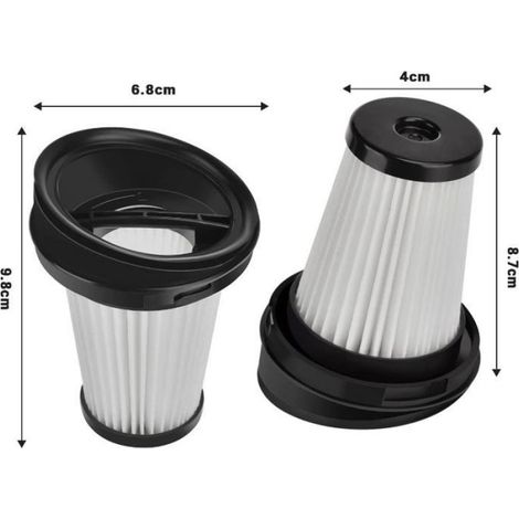 4pcs Filtres pour aspirateur à main Grundig - Filtre HEPA H12 Lavable et réutilisable - 9178008590 (1/4)