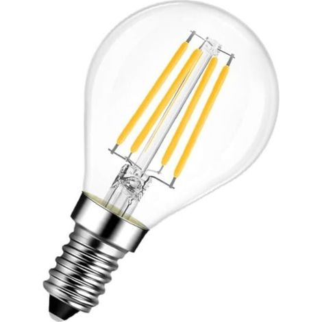 Ampoule LED à filament Globe G45 E14 4.5W 470lm blanc chaud 2700K IP20 Générique Universelle Lampe Poire Eclairage Remplacement Chambre Cuisine Salon (1/2)