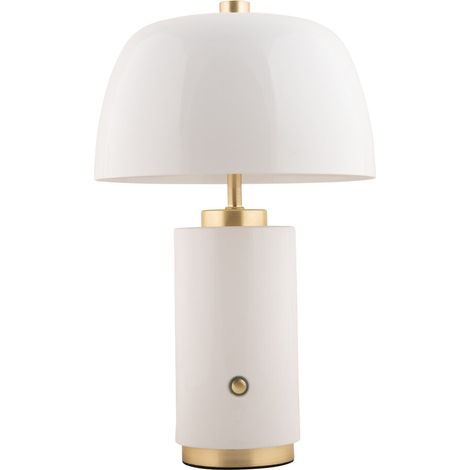 Tischlampe Pilz FREYA, kabellos, Ø 18 cm