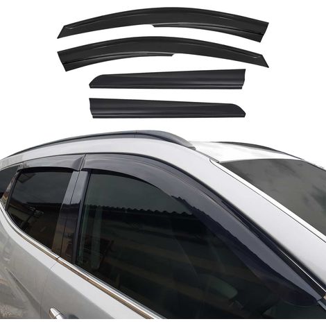 Déflecteurs De Vent Pluie d'air Compatible avec Dacia Duster 2010-2016 Acrylique 4 Pcs