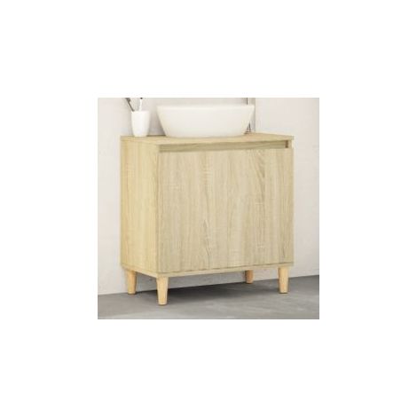 Meuble d'évier chêne sonoma 58x33x60 bois d'ingénierie