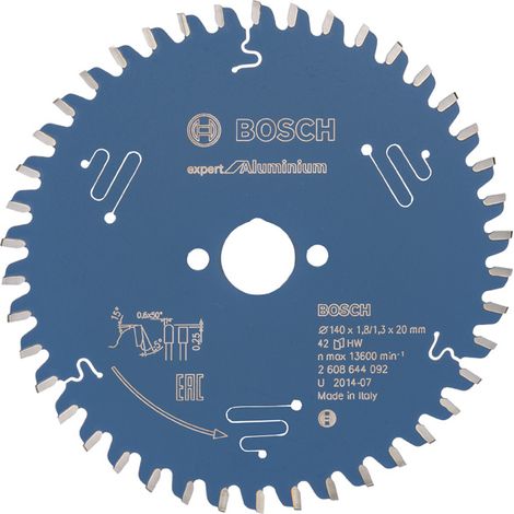 Bosch Kreissägeblatt Expert for Aluminium 140 x 20 x 1,8 mm, 42