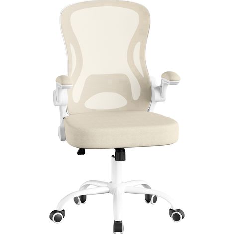 Songmics – Chaise de bureau ergonomique en maille – Dossier ajustable – Accoudoirs rabattables – Confort respirant – Montage rapide (1/5)
