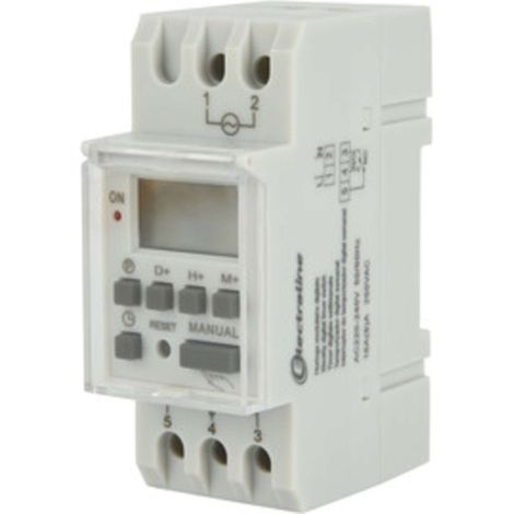 2 x OROLOGIO MODULO DIGIT SETTIMAN 16A(8)A 50/60HZ 250V