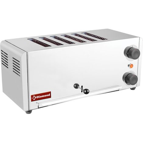 Toaster grille-pain électrique 6 tranches - inox. - Diamond