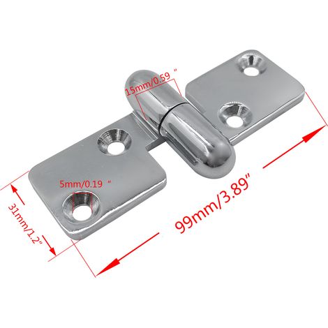 Factory supplies stainless steel casting left and right hinges, 9950 mm, marine hardware, yacht and RV accessories - 10031 mm - 3 hinges. (1/4)