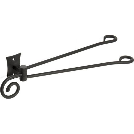 Sapho Rebecca - Porte-serviettes double, longueur 36 cm, noir CC021 (1/4)
