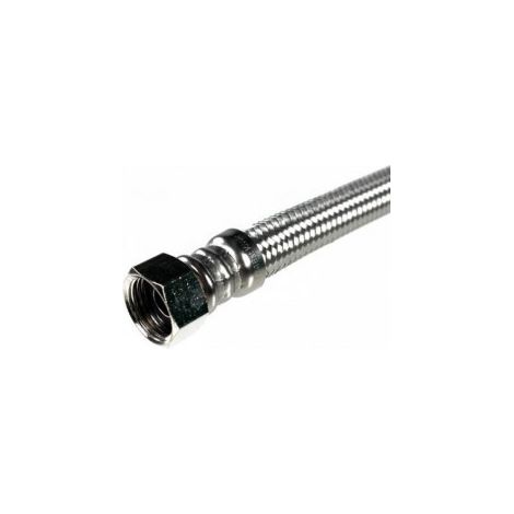 Flexible sanitaire 30cm MF 12x17 DN8 tresse/douille inox 1p (1/5)