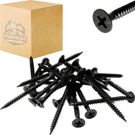 Viti metalliche per cartongesso, fosfatate nere, 1 kg, 3,5 x 35 (1/2)