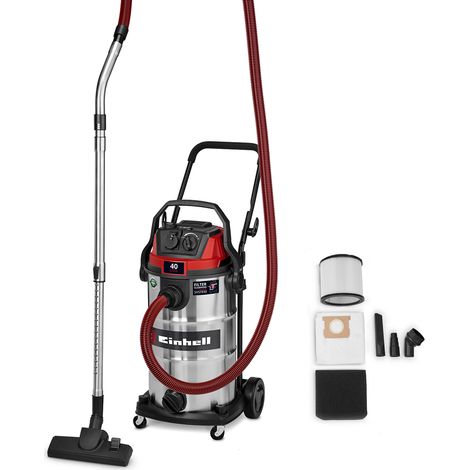 Einhell Aspirateur de chantier TE-VC 4090 SACL (1150 W, capacité d’aspiration 225 mbar, cuve 40 l, classe de filtration L, filtre HEPA, avec accessoires) (1/5)
