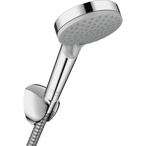 Vernis Blend Ensemble support mural et douchette 100 Vario EcoSmart 9 l/min avec flexible de douche 160 cm, chromé, 26278000 (1/5)