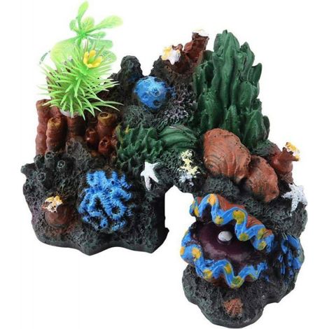 Inserts De Corail Artificiel - En Résine Non Toxique - Pour Aquarium Récifal Eau Douce Et Eau Salée - 12 5 X 7 X 10 Cm (1/5)
