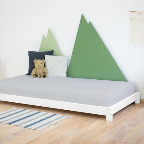 Lit simple TEENY 120 x 180 blanc