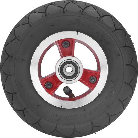 Pneus gonflables 200x50mm, roues de Scooter électrique antidérapantes antidéflagrantes de 8 pouces avec moyeu en alliage (1/5)
