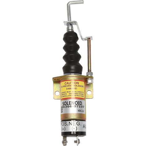 1502-12c7u2b2s1 Sa-3405t 366-07197 Électrovanne d'arrêt 12 V à 2 broches - Électrovanne de coupure pour circuit électrique (1/4)