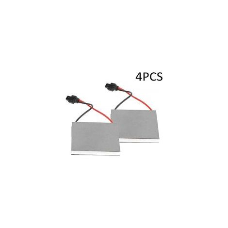 Ventilateur thermique pour poêle – Lot de 4 moteurs de remplacement 40 x 40 mm, silencieux et auto-alimenté, idéal cheminée & poêle à bois (1/4)