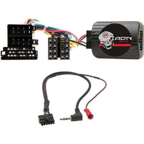Interface Commande au volant RNTLJ compatible avec Renault 99-08 Tunerlist Ecran deporte JVC