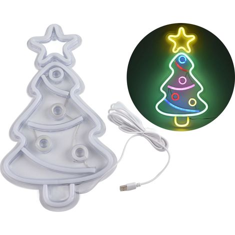 de Noël lumineux LED néon enseigne lumineuse néon veilleuse
