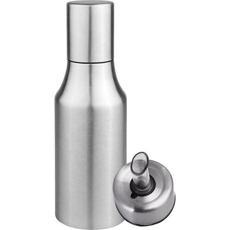 Bouteille d'huile en acier Inoxydable Huile & VinaiQIEDOVIEY Donneur d'Huile Étanche burette d'huile, de Liquide Zutatenspender Bouteille étanche à la Poussière(1000 ml) (1/4)