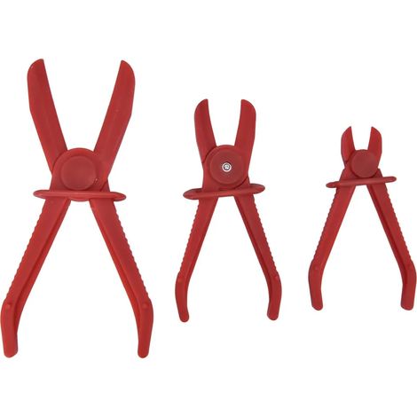 Jeu de 3 pinces à colliers de serrage pour conduites de carburant et colliers de freins en nylon – idéal pour l'atelier et l'usine (1/5)