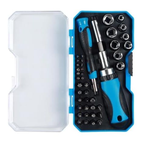 Jeu de tournevis à cliquet Multifonctionnel avec étui de rangement Kit d'outils multifonctions pour tournevis à douille Pour l'automobile, le mobilier, les appareils électroniques, la maison, le ga (1/5)