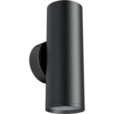 AMXCNOY Applique murale tube noir 2×GU10 15 cm 10 W (1/5)