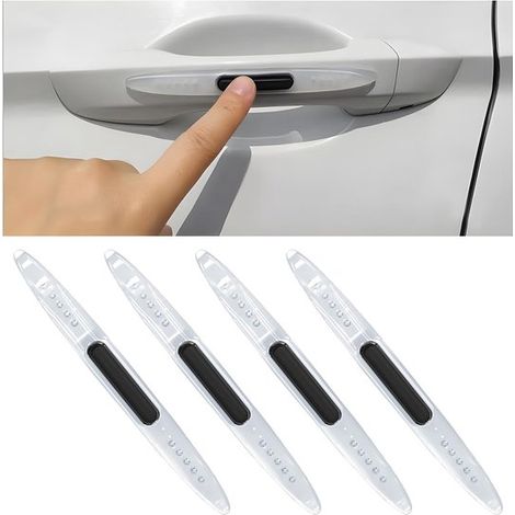 4 Stück Türkantenschutzaufkleber, Stoßstangenschutz, Schutzleisten, Antikollisionsschutz, Flicken, Autotürschutz mit antistatischem Mittel (trans (1/5)