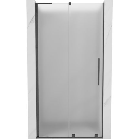 Mexen Velar L puerta de ducha corredera 100 cm, escarcha, gris pistola cepillado - 871-100-003-31-66 (1/5)