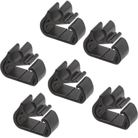 Lot de 6 Clips Essuie-Glace pour Peugeot 3008 5008, Citroën C5, DS7, Fixation Tuyau de Bras Essuie-Glace Avant, Colliers de Serrage de Rechange, Kit de Réparation Lave-Glace (1/4)