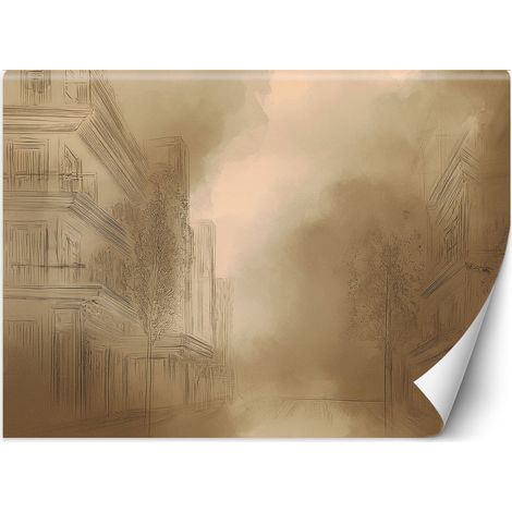 Fototapete Altes Stadtbild 100x70 cm