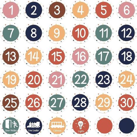 Lot de 36 autocollants ronds colorés pour étiqueter les casiers, les tiroirs (E) (1/5)
