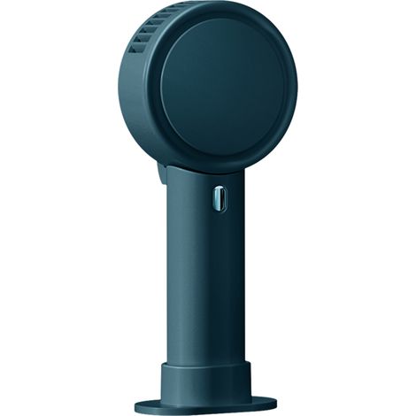 Mini ventilador portátil, recargable por USB, 3 velocidades, ventilador de escritorio personal con base y batería, alimentado por USB. (1/5)