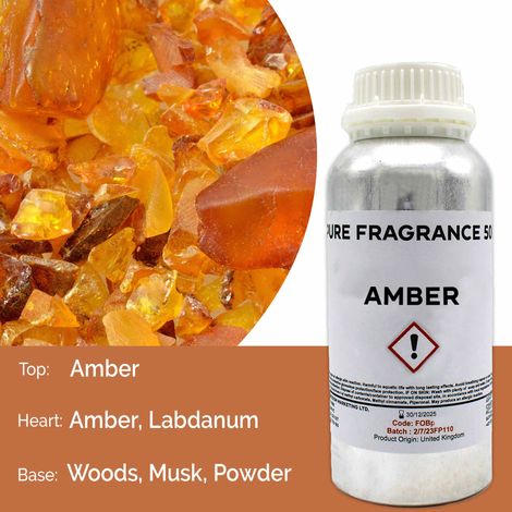 Huile parfumée pure ambre - 500 ml- Vendu par 1