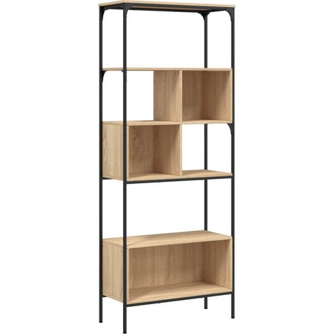 Maison Exclusive - Bücherregal 5 Böden Sonoma-Eiche 76x33x188,5 c