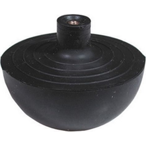 Sfera in gomma con nottolino 69,5X53 per cassetta wc