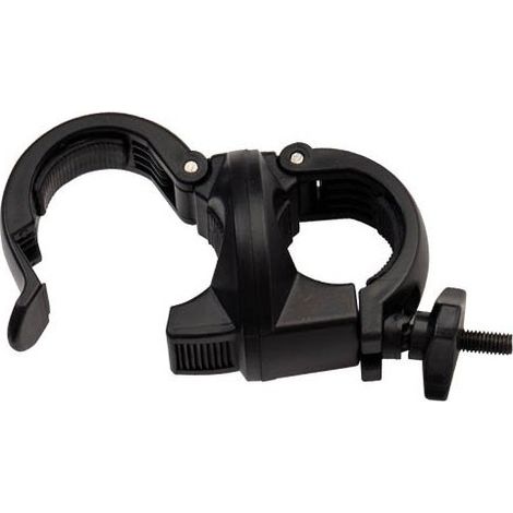 Clip de fixation pour lampe torche sur vélo. Diamètre max. 3 cm. (1/2)