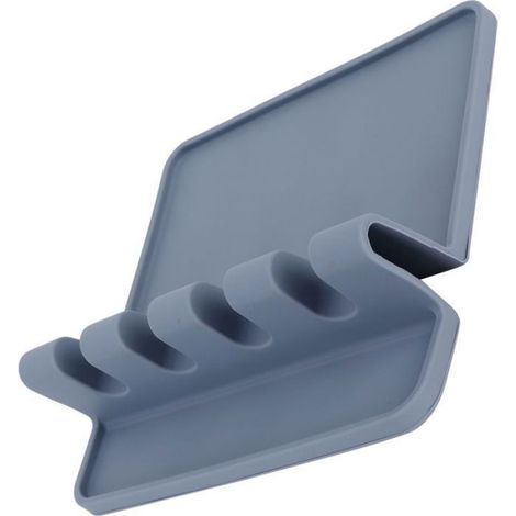 Support A Cuilleres - Silicone Alimentaire - Pour Plan De Travail Cuisine - 14 X 14 X 4 Cm - 1 Piece (1/5)