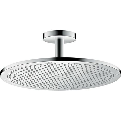 tête de douche 350 Air 1jetavec raccordement plafond 100 mm nickel brossé