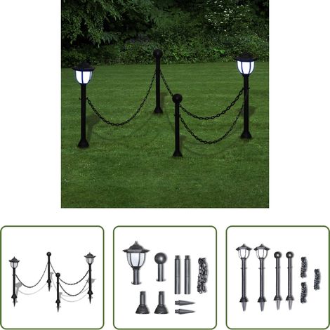 Gartenleuchte - 2x LED Lampe Solarleuchte Außenlampe Gartenleuchte Laterne (1/5)