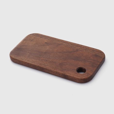 Planche à Découper - Bois de Noyer Naturel - Pour Cuisine Pique-Nique Camping Barbecue - Épaisseur 1 cm - Dimensions S 15,5 x 8,5 cm ou L 18 x 12 cm - 1 Pièce (1/5)
