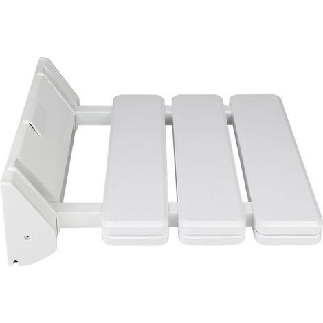 Siège de Douche Mural Repliable/Rabattable Salle de Bain,Planche pour Baignoire orthopédique Siège de Bain antidérapant Poids,Tabouret de Douche Ergonomique Pieds(33 32 5 cm (Blanc)) (1/5)