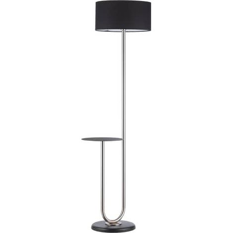 [NEUWERTIG] B-Ware Euluna Stehleuchte Stehlampe Wohnzimmerleuchte Pongo mit Stoffschirm und Ablage (1/2)