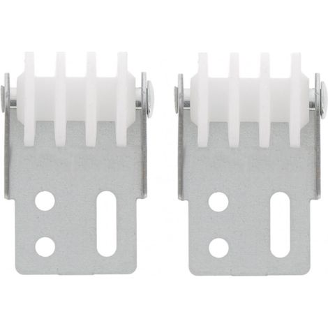 2x Guide de tablier acier de volet roulant avec roue en PVC à visser épaisseur 24mm entraxe 14mm Store Fenêtre Enroulement Déroulement Coffre Menuiserie (1/2)