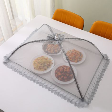 70 cm x 50 cm Grand parapluie de tente de couverture alimentaire en maille pop-up de qualité supérieure, couvertures alimentaires de pique-nique en plein air réutilisables et pliantes en maille, les c (1/5)