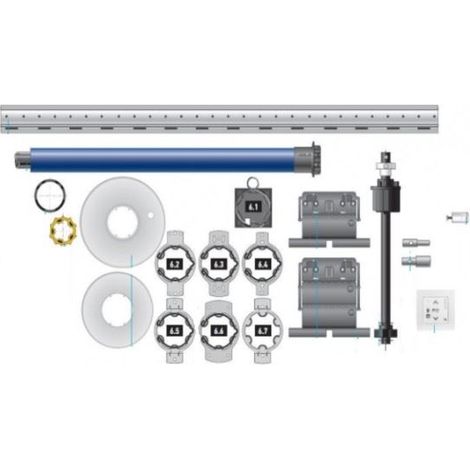 Kit de modernisation volet roulant existant, S&SO RS 100 IO - porte fenêtre de 1200 à 2500mm, bloc baie - (1/2)